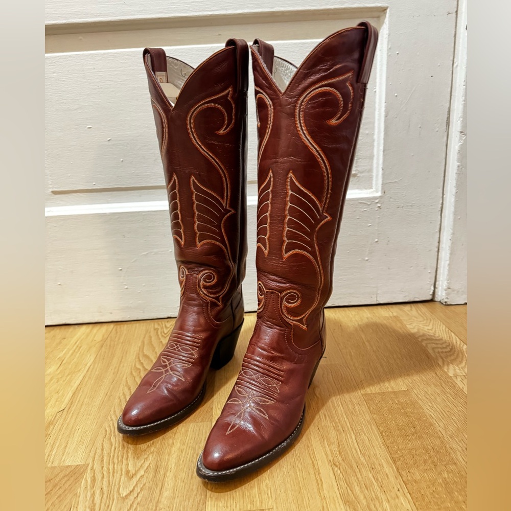 Larry Mahans Vintage Cowgirl Boot Size 5.5